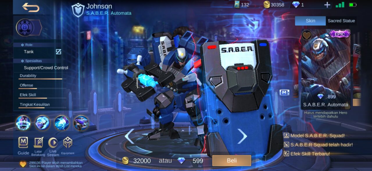 Unik! 8 hero mobile legends (ml) ini bisa berubah bentuk 2 Hero ml bisa berubah jhonson