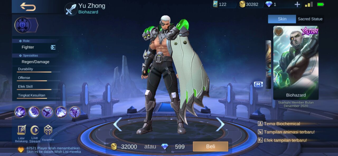 Unik! 8 hero mobile legends (ml) ini bisa berubah bentuk 6 Yu zhong