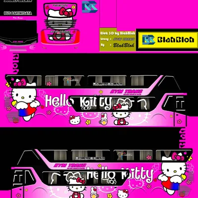 Livery bussid sdd kym trans hello kitty