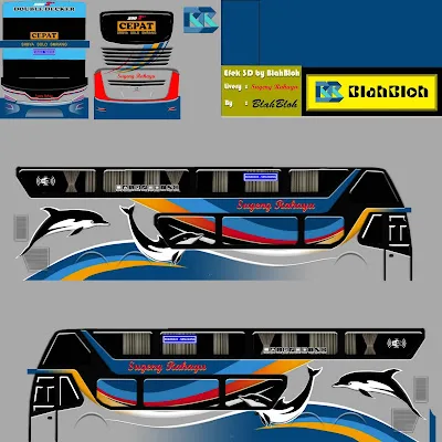 Livery bussid sdd sugeng rahayu dolpin