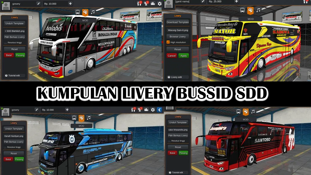 Livery bussid sdd
