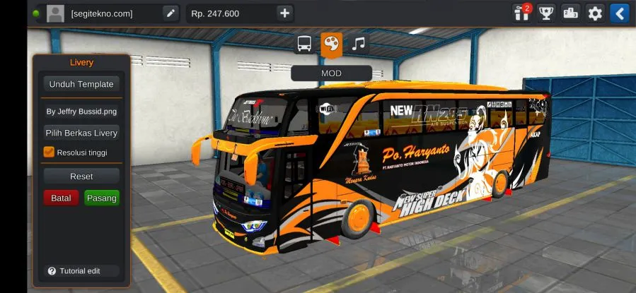 50 mod bussid po haryanto hd full anim strobo 1 1